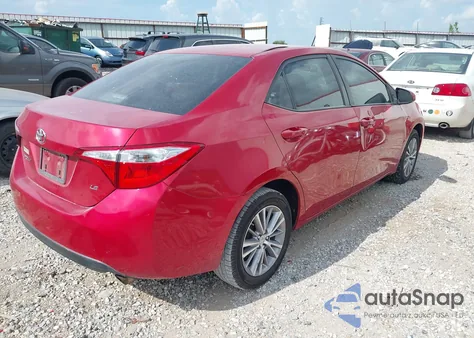 2014 Toyota Corolla Le Plus z USA, uszkodzony, nr VIN 5YFBURHE3EP040197